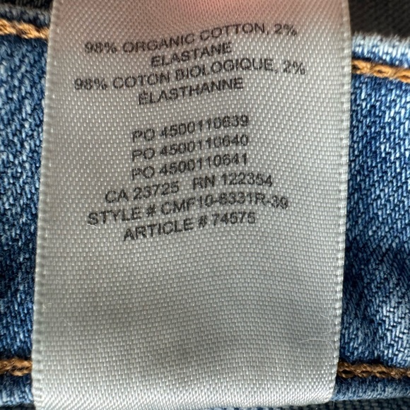 Denim Forum The Just Peach Straight jeans denim Sz 28 - Picture 6 of 9